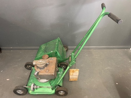 1961 Rover Deluxe 18in Mower with Briggs and Stratton Original Motor, Side Catcher and Original Service manual/parts list