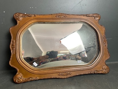 Small Wooden Framed Mirror - app 540 x 340