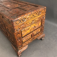 Carved Chinese Camphor Wood Chest - 3