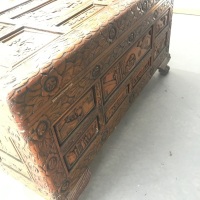 Carved Chinese Camphor Wood Chest - 4