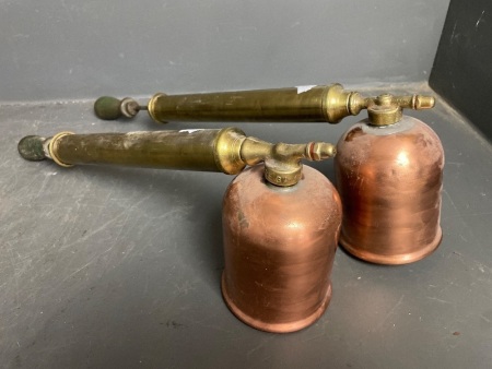 2x Brass and Copper REGA Sprayers