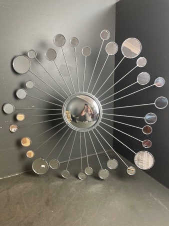 Large Starburst designer mirror