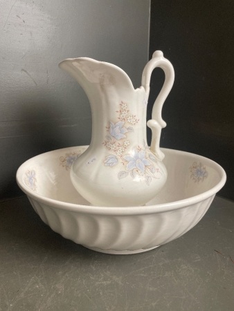 Vintage Wash Basin and Jug