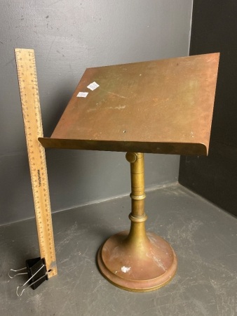 Small Brass Table Top Lectern