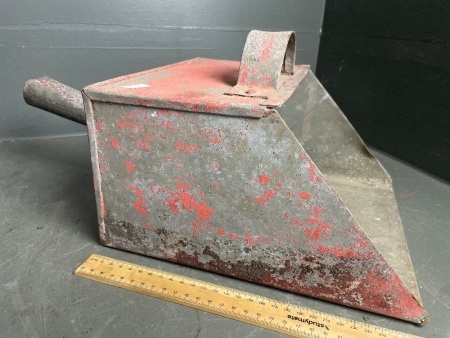 Depression Era Dustpan made from Oil Tin