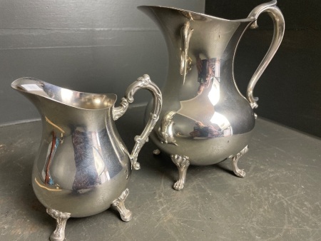 2 Silver Plate Jugs