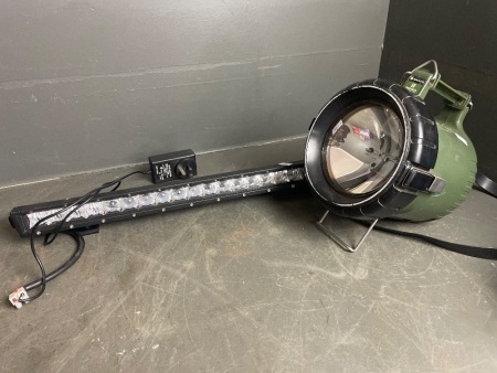 Large Heavy Duty Torch & Car Bumper Bar Light