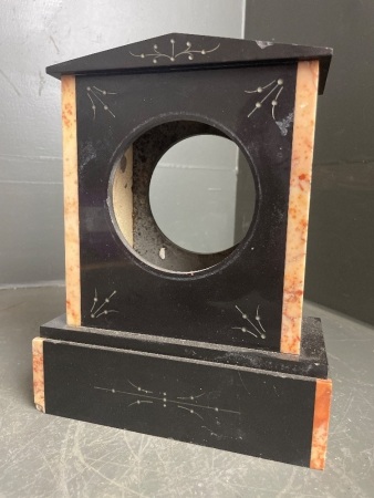 Vintage Marble Clock Case