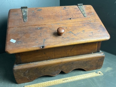 Wooden Shoe Shine Box