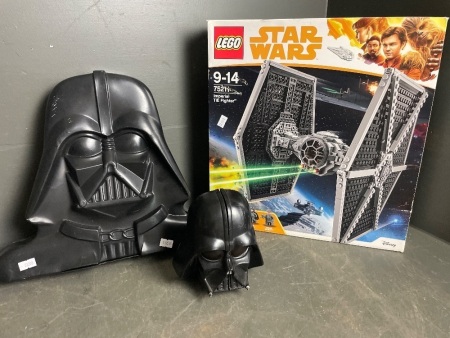 Lego Star Wars Imperial Tie Fighter with Darth Vedar Heads