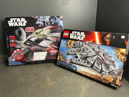 Star Wars Carrera Go Slot Car Racing System & Star Wars Millennium Falcon Kit