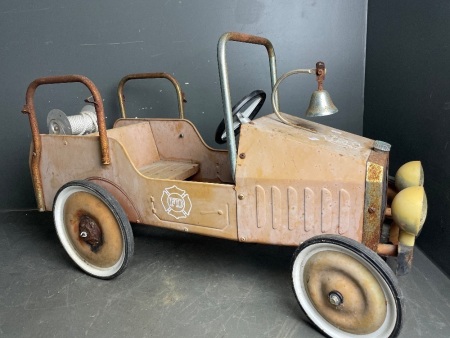 Vintage Push Pedal Fire Truck