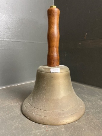 Wooden Handled Brass Bell