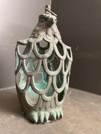 Verdigris Brass Eagle Candle Tealight Holder 270mm