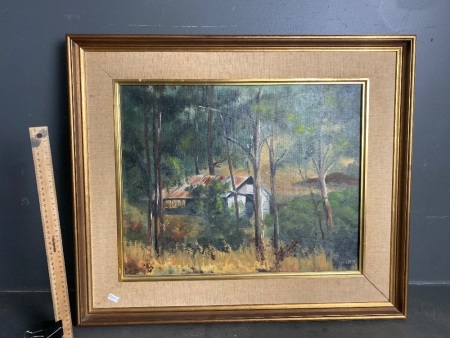 Oil on Board Wonga Park by Marjorie Currie