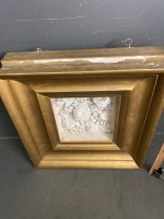 Framed Plaster Floral Artwork - 4