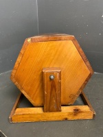 Vintage Wooden Bingo/ Raffle Barrel - 3
