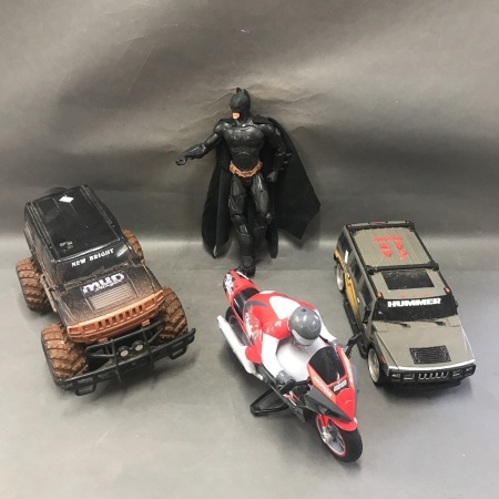 Box Lot of Toys inc. Batman & Hummers etc,