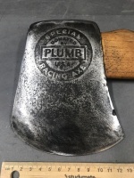 Vintage Plumb Special Racing Axe - Stamped Donated by Plumb USA - 2