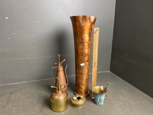 Selection of Copper and Brass Items