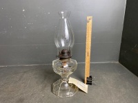 Clear Glass Oil Lamp