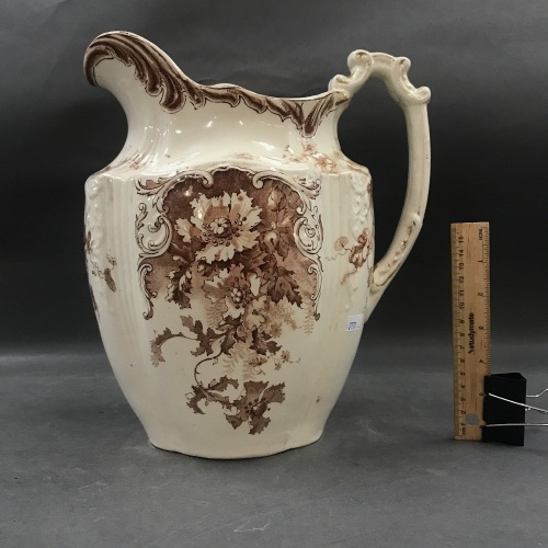 Large Victorian Transfer Printed Wash Jug