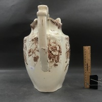 Large Victorian Transfer Printed Wash Jug - 2