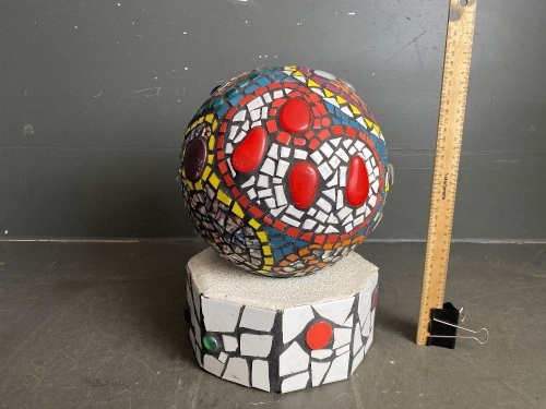 Mosaic Ball on Base