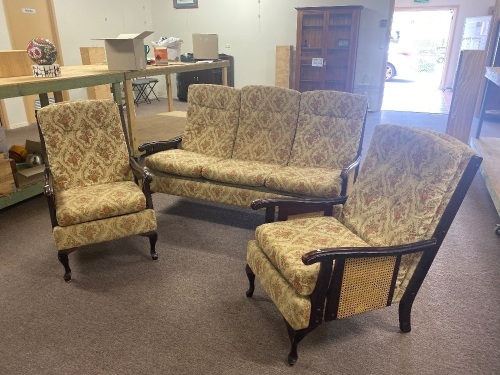 Mid Century 3 Piece Lounge and 2 Arm Chairs