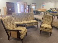 Mid Century 3 Piece Lounge and 2 Arm Chairs - 2