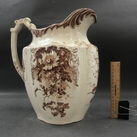 Large Victorian Transfer Printed Wash Jug - 3