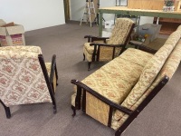 Mid Century 3 Piece Lounge and 2 Arm Chairs - 5