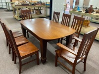 9 Piece Silky Oak Dining Suite - 3