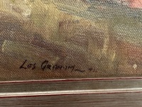 Les Graham Signed Oil on Board Landscape - 3