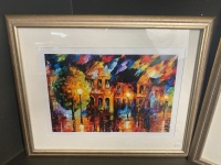 3 Framed/Glazed Prints by Nick Stilgoe - Titled - Streetlight, Through The Park and Quiet Street - 2