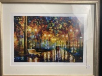 3 Framed/Glazed Prints by Nick Stilgoe - Titled - Streetlight, Through The Park and Quiet Street - 4