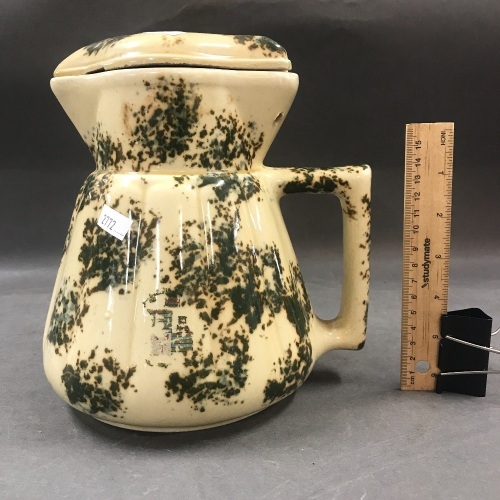 Vintage Hecla Spongeware Jug