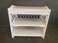 White Painted Wooden 3 Tier Stand