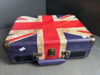 J2D Retro Turntable in Union Jack Case