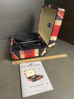 J2D Retro Turntable in Union Jack Case - 3