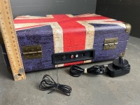 J2D Retro Turntable in Union Jack Case - 4