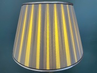 Crystal & Bronze Tone Floor Lamp with Pleated Shade - 3