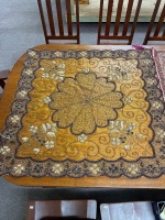 2 Handmade Beaded Table Cloths from India - 2