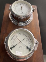 Barometer, Hygrometer, Thermometer set built by Schatz West Germany - 5