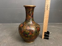 Cloisonné Vase 1000 Flowers - 205mm tall - 2