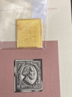 First Stamp Issue 24c Gold Plated on Sterling Silver - The Netherlands - 3