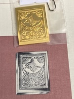 First Stamp Issue 24c Gold Plated on Sterling Silver - Turkey - 2
