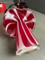 4 x red/ruby art glass pieces - 4