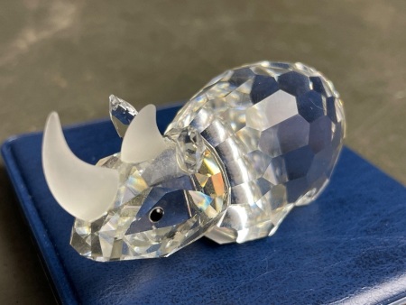 Swarovski Crystal Rhinoceros ap 64mm