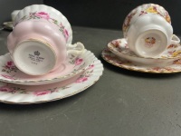 2 x Royal Albert Trios - 4